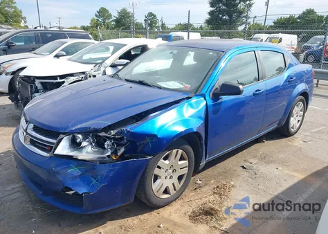 2013 Dodge Avenger Se из США, поврежденный, VIN 1C3CDZAB9DN702529